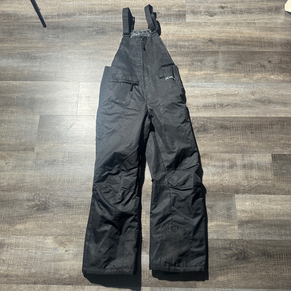 Arctix Insulated Snow Bib Overalls Kids Size S‎ Black Winter Ski Sledding Pants